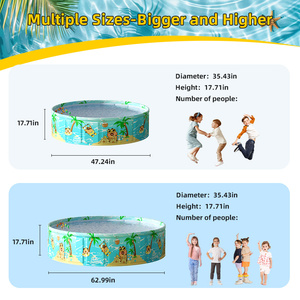 Fabriek Groothandel Draagbare Capibala Zwembaden Opvouwbare Pvc Kinderzwembaden - Product Image 2