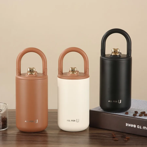 Vaso de agua de acero inoxidable con aislamiento térmico, pequeño y elegante, de alta calidad, para chicas, con un toque de lujo, ideal para regalo. - Product Image 3