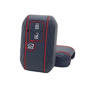 Housse de protection pour clé de <span class=keywords><strong>voiture</strong></span> à 2 boutons en silicone à motif nid d'abeille, compatible avec Suzuki Swift Ignis Jimney XL7 Ertiga 2004-2008 - Product Image 3