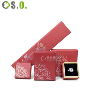 Caja de Joyería de Terciopelo de Lujo al por Mayor de Fábrica, Forma Rectangular, Contenedor para Anillos con Lazo y Logotipo Personalizado - Product Image 3