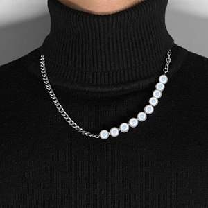 Collier pendentif unique en perles phosphorescentes avec chaîne <span class=keywords><strong>de</strong></span> clavicule en perles fluorescentes en acier inoxydable pour hommes et femmes - Product Image 2