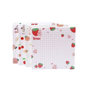 80-Page Cute Candy Cartoon Fruit Self-Adhesive <b>Memo</b> <b>Pad</b> Thick 80 Sheets Essential School Office Supplies for Back-to-School - Product Image 1