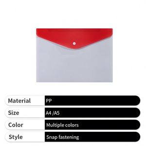 Custom Logo A4 Document <b>Folder</b> Plastic Transparent Clear Travel Zip Document <b>File</b> Envelope for Promotion Office Gift - Product Image 3