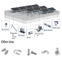 DongJi G5 Jeu de boulons en U de qualité 8.8 en acier inoxydable pour Honda Click Vis de panneau solaire à tête hexagonale avec finition unie pour montage solaire
