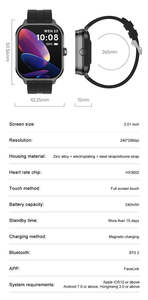 2025 D8Pro 2-in-1 Smart Wristwatch Wireless Earbuds 2.01inch BT Music Heart Rate Monitor Sleep Tracker Compass Calendar - Product Image 2