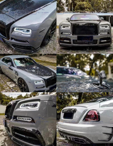 Kit de carrosserie complet pour Rolls Royce Wraith mise à niveau vers Mansery Style capot pare-chocs jupe latérale becquet forgé fibre de carbone sèche MSY - Product Image 6