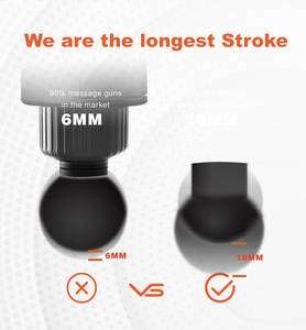 Vibrador corporal de tejido profundo 2025, pistola de masaje, batería de repuesto con estación de carga, Motor de CC sin escobillas - Product Image 4