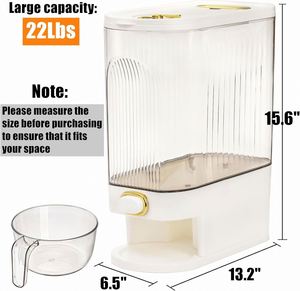 Nouveau Distributeur de Riz en Plastique Écologique de 11,5 kg, Sûr pour les Aliments, Anti-Insectes, Anti-Humidité, Anti-Poussière, Sans Besoin de Presser - Product Image 3