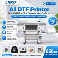 Imprimante DTF A1 LINKO avec quatre têtes d'impression I3200, machine d'impression numérique à jet d'encre pour vêtements