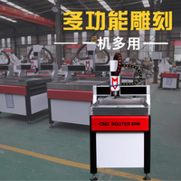 Prix usine 4 axes 6090 CNC routeur coupe fraisage pour aluminium bois acrylique pcb MDF contreplaqué haute précision 3d publicité