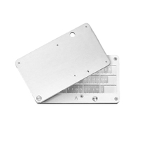 Boîtier personnalisé en tôle pour portefeuille de crypto-monnaie, boîtier de stockage à froid en aluminium CNC, boîtier de portefeuille matériel OEM