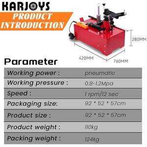 Desmontadora <span class=keywords><strong>de</strong></span> Neumáticos Portátil KARJOYS, Modelo <span class=keywords><strong>de</strong></span> Cilindro Superior Móvil, Máquina Eléctrica para Desmontar y Montar Neumáticos - Product Image 4