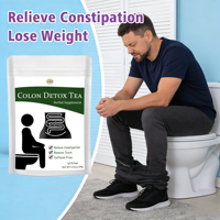 Thé détoxifiant pour le côlon en sachets, complément alimentaire naturel à base de plantes, soulagement de la constipation, nettoyage du côlon, santé intestinale, thé détoxifiant sans caféine, herbes