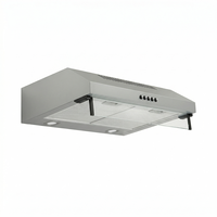 Hotte murale ultra-fine 600 mm en acier inoxydable avec moteur à fil de cuivre, forte aspiration, classe énergétique A