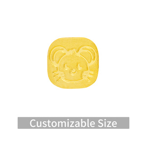 중국 십이지신 <span class=keywords><strong>24K</strong></span> 순금 콩 모양 세트 999.9 순금 투자용 보석 맞춤 제작 가능 재료 및 무게 새해 선물 도매 - Product Image 2