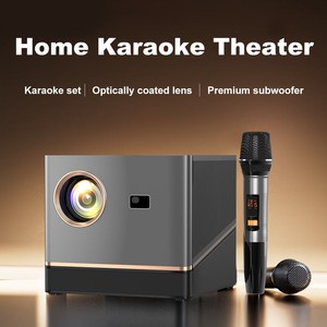 Proyector Inteligente Portátil para Cine en Casa, Android LCD LED HD 4K, Enfoque Automático, <span class=keywords><strong>2</strong></span> Micrófonos, WiFi <span class=keywords><strong>6</strong></span>, Karaoke KTV, Venta al Por Mayor - Product Image 3