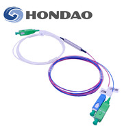 Módulo de Filtro de Fibra Óptica HONDAO PON FWDM de Baja Pérdida de Inserción y Alta Aislación, Conector SC APC de 1550nm, FTTH GSM 4G/3G