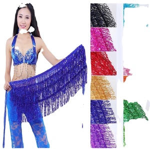 Q31056 78.80 "Rave jupe pour femmes filles paillettes frange jupe gland hanche écharpe danse du ventre hanche jupe - Product Image 2