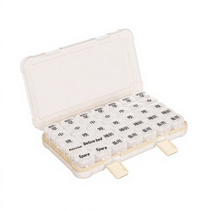 Carefully Selected Portable 7-Day 49-Compartment Large-Capacity Sealed Pill Boxes with Solid Color Design Model <strong>U49</strong> - Product Image 1
