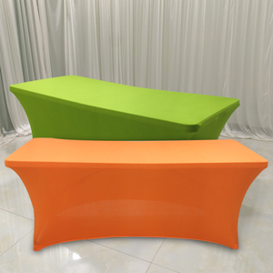 Juego de Manteles de Spandex Verde Impermeables y Resistentes al Aceite para Bodas, Hoteles y Banquetes - Tamaño/Color/Logotipo Personalizables Americanos - Product Image 1