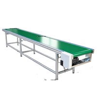 Konveyor Sabuk Lini Perakitan Kecil, Sabuk PU Food Grade, Profil Aluminium untuk Mesin Cetak Injeksi, Transportasi Paket