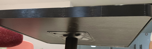 Modern <b>Square</b> Sintered Stone <b>Table</b> Top Black Aluminum Edge Trim Easy Clean Durable Commercial Restaurant Cafe Dining Furniture - Product Image 5