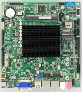 Ucuz anakart ATX güç J6412 quad Core 2.0 GHz LVDS Mini ITX anakart 1 Mini PCIE ve 1 PCI yuvası güvenlik duvarı