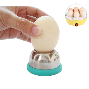 Perforateur d'oeufs créatif Base en plastique domestique Perforateur d'oeufs à la coque manuel Cuisine Aiguille en acier inoxydable Ustensiles de perçage d'oeufs - Product Image 2