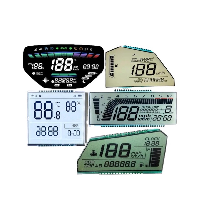 Factory Custom 3 Inch 7 Segment Display TN/HTN/FSTN/VA 4 Digits Low Price STN Type Seven Segment Display