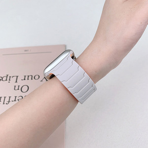 Armored Warrior Bracelet en silicone magnétique solide Bracelet de montre à boucle en <span class=keywords><strong>aluminium</strong></span> pour <span class=keywords><strong>Apple</strong></span> <span class=keywords><strong>Watch</strong></span> Ultra 2 Series 10 42mm 46mm Sport Band - Product Image 6