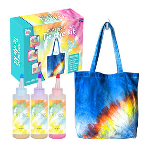 Conjunto de arte al por mayor Tie Dye Tote Bags Juego de pintura de tela One Step Kids DIY Tie Dye Kit - Product Image 1