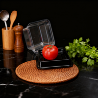 Boîte d'emballage personnalisée pour la découpe de pains, gâteaux et rouleaux de peau de tigre, recyclable, en plastique avec sérigraphie
