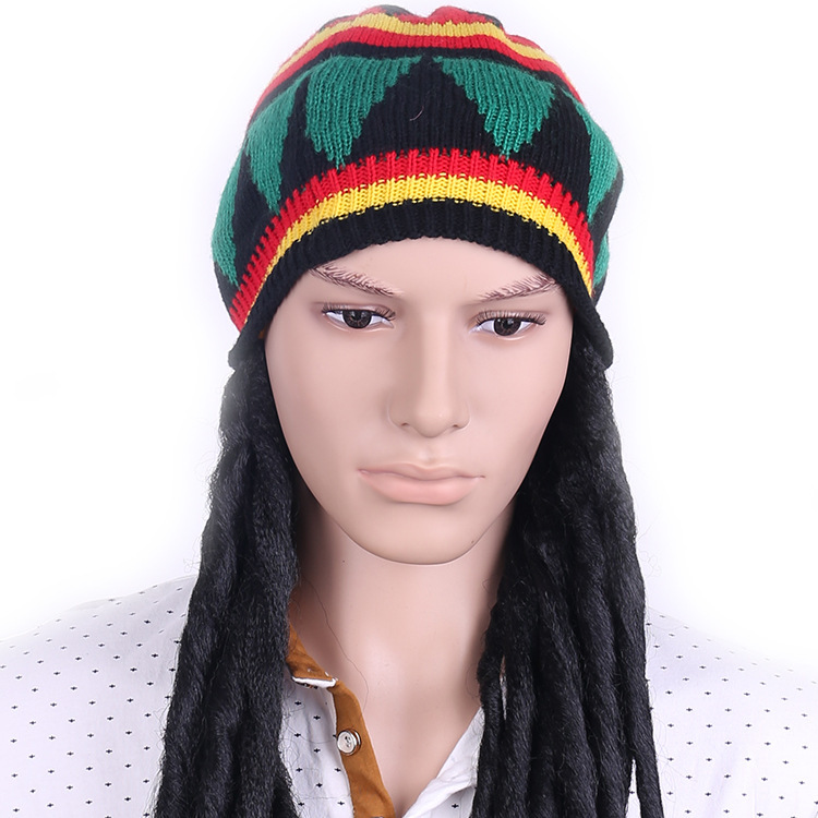 Rasta-Perücke Schwarz – Lange Dreadlocks, 40 Cm, Flammhemmend, Für Karneval & Kostümparty