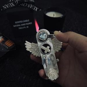 <span class=keywords><strong>2025</strong></span> mới đôi cánh thiên thần thánh thiện màu hồng ngọn lửa máy bay phản lực bật lửa ngọn đuốc cổ điển chống gió - Product Image 6