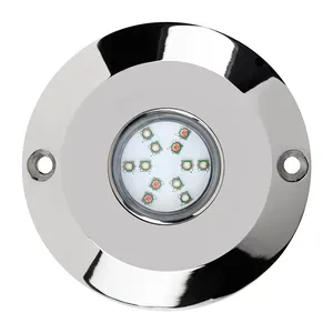 Luz LED IP68 RGB para barco, sistema de iluminação subaquática com controle sem fio, 12V, 60 watts, para barco, iate, piscina, fonte