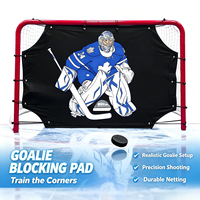 But de hockey sur glace professionnel pour la rue avec sangles faciles à fixer, bâche de tir pour le hockey sur glace de rue, équipement d'entraînement