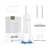 Mini Hydropulseur Portable Étanche IPX7 avec Réservoir Amovible de 180 ml, Batterie de 1600 mAh, Type-C