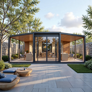 Casa Contenedor Plegable de Lujo de 40 pies, Expandible, Transpirable, con 2, 3, 4 o 5 Dormitorios, Sala de Estar, Uso en Exteriores, Resistente a Huracanes, en Oferta - Product Image 1