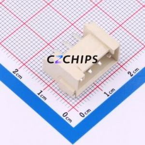 WT396VW-044R-0W Wire-to-Board Pin Header SMD,P=3.96mm,Horizontal Mount Connector 1x4P 3.96mm Horizontal Mount VH - Product Image 1