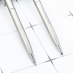 1.0Mm New Stainless Steel Color Custom Logo Smooth Writing Ballpoint Hotel Conference Gift Twist-Action <b>Pen</b> - Product Image 4