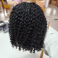 Perruque Pretty Bob Deep Wave Curly avec dentelle transparente sans colle, cheveux de bébé, cheveux humains vierges longue durée de 3 ans
