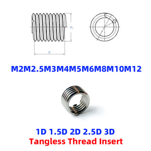 ชุดซ่อมเกลียวสแตนเลส 304 แบบ Helicoil M2M2.5M3M4M5M6M8M10M12 แบบไม่มีก้าน - Product Image 2