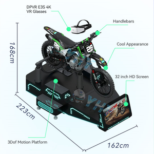 Máquina de Realidad Virtual YHY para Entretenimiento en Interiores, Simulador de Motociclismo de Montaña con Pantalla de 32 Pulgadas 01.154 - Product Image 4
