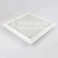 Diffuseurs d'air de plafond en plaque perforée en aluminium pour système CVC, grille de ventilation de retour, design moderne pour l'admission et la distribution d'air, blanc