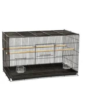 Traditionele Roestvrij Staal Grote Mini Papegaai Plastic Trays Opknoping Italiaanse Vogel Kooien Voor Papegaaien Vogel