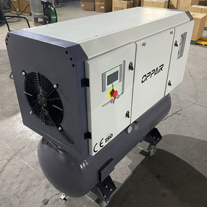 Petit 5.5 Kw 7.5 Hp 3 en 1 <span class=keywords><strong>compresseur</strong></span> d'air à vis monté sur réservoir <span class=keywords><strong>270</strong></span> <span class=keywords><strong>litres</strong></span> machine de compression d'air de réservoir pour machines à bois - Product Image 4