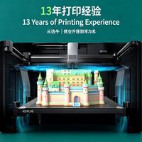 Imprimante 3D FDM grand format industrielle K2 Plus - Nouvelle garantie 1 an USB haute vitesse nivellement automatique du plateau entièrement automatique