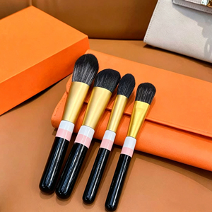 Luxury brand Professional <b>Makeup</b> Brush Set 12-Piece Synthetic Hair Face Brushes Foundation Blush Eyeshadow <b>Tools</b> Orange Case - Product Image 5