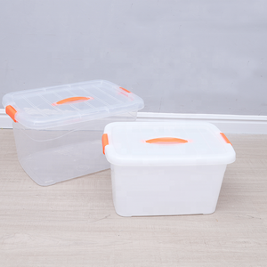 Clear PP Plastic Storage Box <strong>Transparent</strong> Multifunction Organizer <strong>Container</strong> With Lid for Household Sundries Kids Toys Storage - Product Image 2