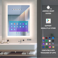 Miroir intelligent Android LCD pour affichage publicitaire, miroir magique de salle de bain, miroir LED étanche, miroir magique intelligent